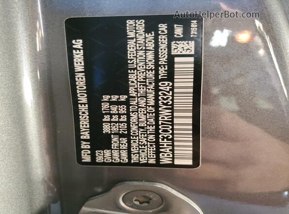 WBAHF3C07RWY33249 2024 BMW Z4 Silver 