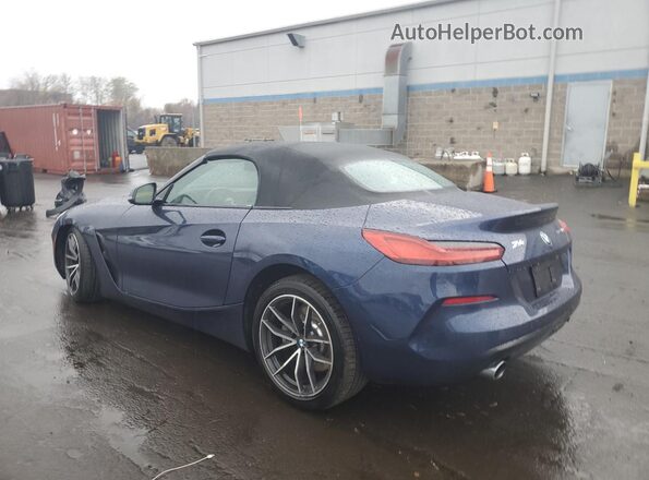 WBAHF3C08MWX19804 2021 BMW Z4 Blue Задня ліва чверть
