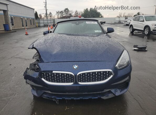 WBAHF3C08MWX19804 2021 BMW Z4 Blue Вид спереду