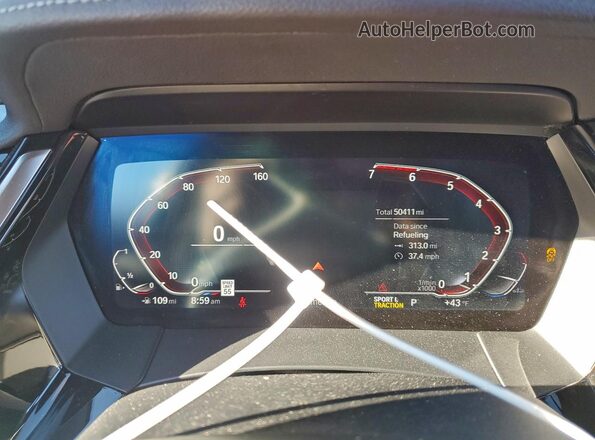 WBAHF3C53KWW25841 2019 BMW Z4 Red Vista del cuadro de instrumentos
