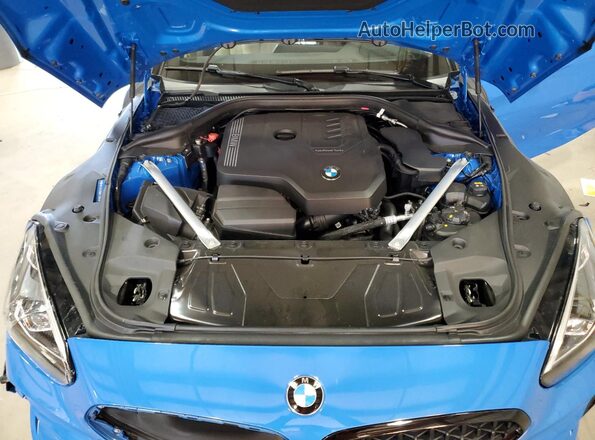 WBAHF3C5XKWW43995 2019 BMW Z4 Blue Вид задньої частини салону