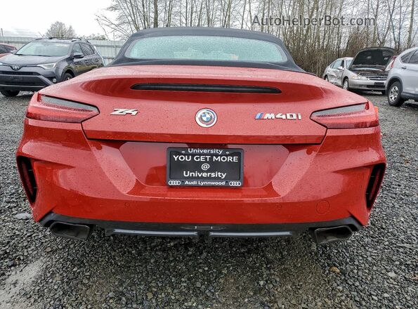WBAHF9C09PWY25346 2023 BMW Z4 Red Widok z tyłu