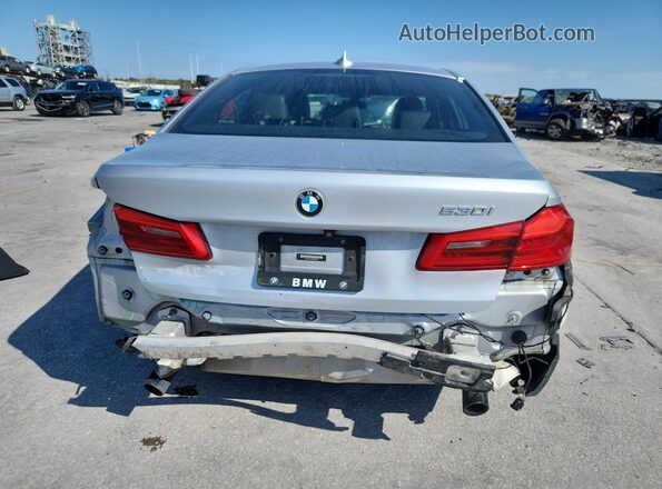 WBAJA5C53KBX46873 2019 BMW 5 SERIES Silver უკანა ხედი