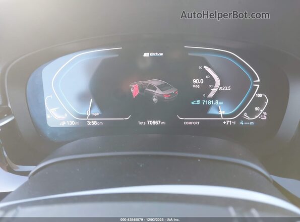 WBAJA9C01LCD41525 2020 BMW 5 SERIES White Vista de los asientos traseros