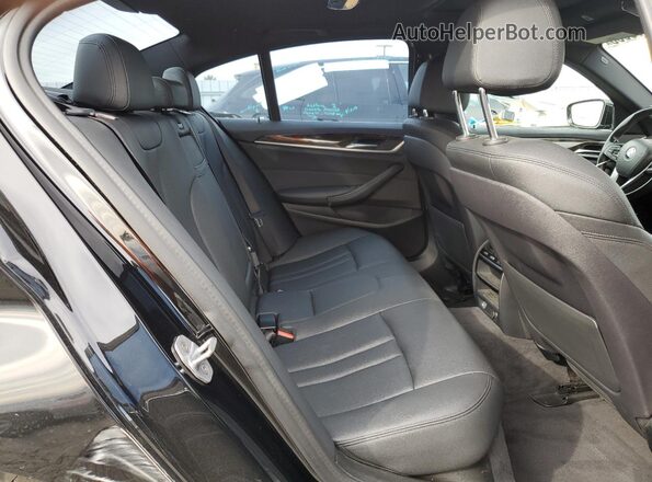 WBAJA9C55KB389560 2019 BMW 5 SERIES Black უკანა სავარძლების ხედი