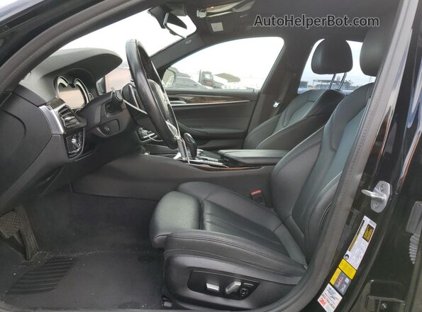 WBAJA9C55KB389560 2019 BMW 5 SERIES Black წინა სალონის ხედი