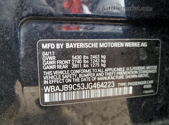 WBAJB9C53JG464223 2018 BMW M5 Blue 