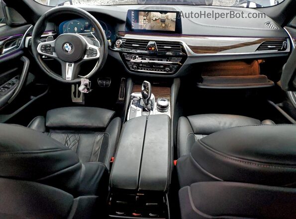 WBAJB9C58KB287666 2019 BMW M5 Blue წინა პანელის ხედი