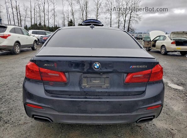 WBAJB9C58KB287666 2019 BMW M5 Blue უკანა ხედი