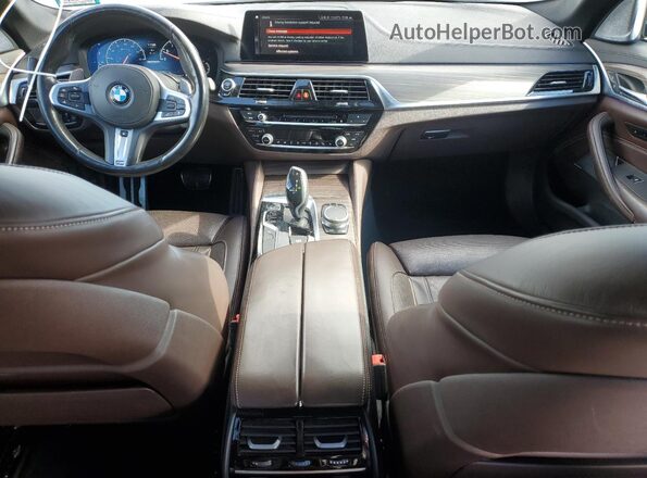 WBAJB9C58KB464877 2019 BMW M5 Silver Առջևի վահանակի տեսք