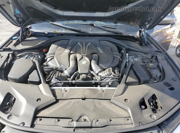 WBAJB9C58KB464877 2019 BMW M5 Silver Սալոնի հետևի տեսք