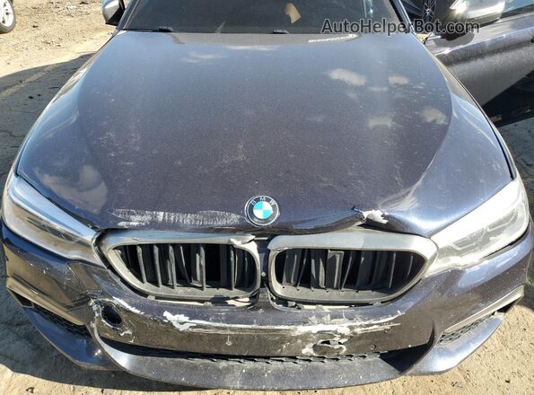 WBAJB9C59KB464922 2019 BMW M5 Blue უკანა სალონის ხედი