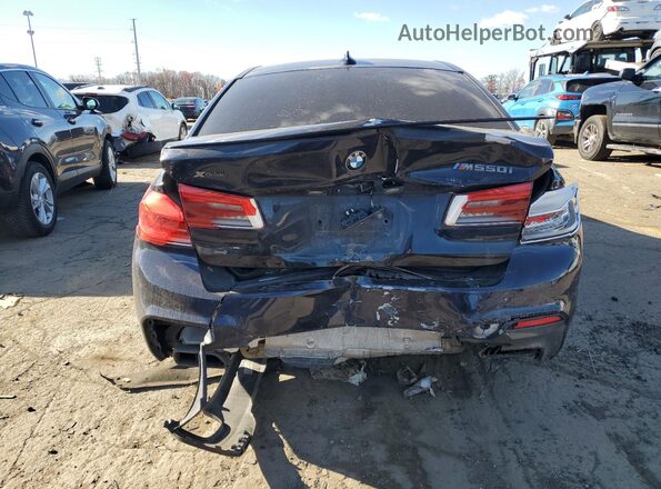 WBAJB9C59KB464922 2019 BMW M5 Blue უკანა ხედი