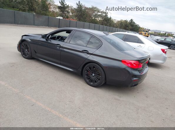 WBAJB9C5XJG463862 2018 BMW 5 SERIES Gray Задня ліва чверть