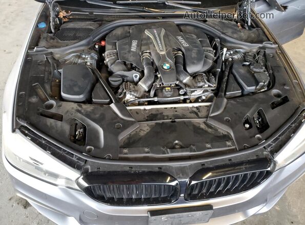 WBAJB9C5XKB288432 2019 BMW M5 Серый Вид задней части салона