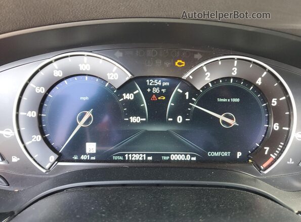 WBAJE5C58JWA95464 2018 BMW 5 SERIES Black Widok zestawu wskaźników
