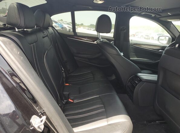 WBAJE5C58JWA95464 2018 BMW 5 SERIES Black Widok tylnych siedzeń