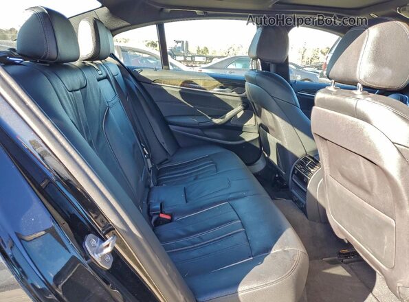 WBAJE7C5XKG892996 2019 BMW 5 SERIES Black Rear seats view