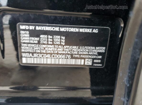 WBAJR3C04LCD06676 2020 BMW 5 SERIES Black Շարժիչի բաժամունքի տեսք