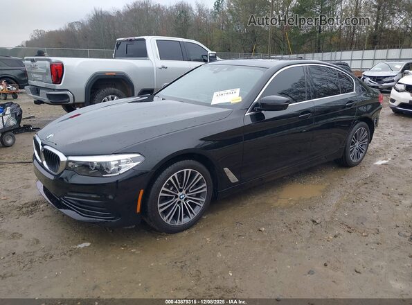 WBAJR3C06LCE09257 2020 BMW 5 SERIES Black Передня ліва чверть