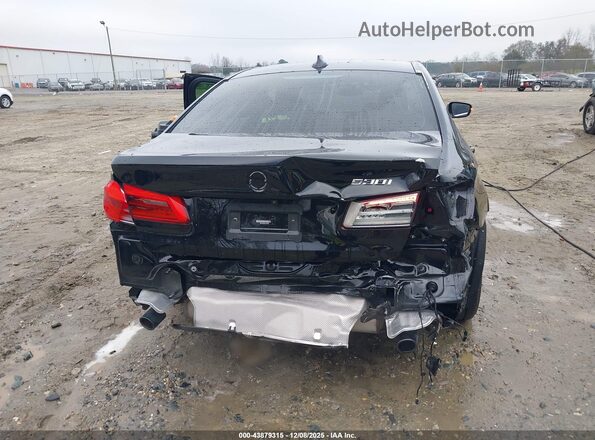 WBAJR3C06LCE09257 2020 BMW 5 SERIES Black Вид спереду