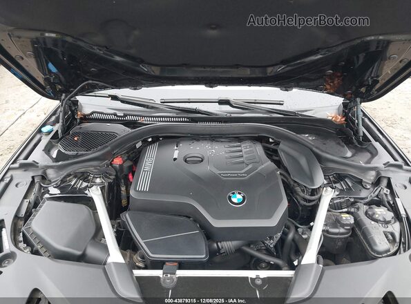 WBAJR3C06LCE09257 2020 BMW 5 SERIES Black Вид ззаду