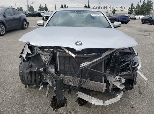 WBAJR3C08LWW80977 2020 BMW 5 SERIES Silver Front view