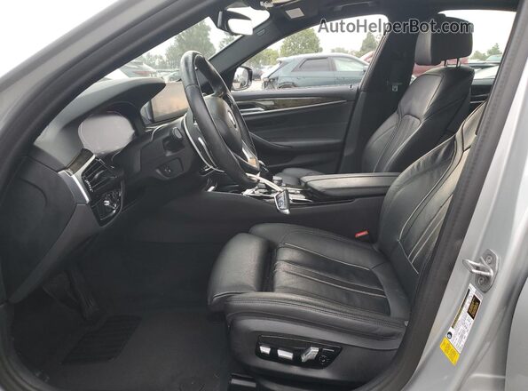 WBAJR3C08LWW80977 2020 BMW 5 SERIES Silver Front interior view