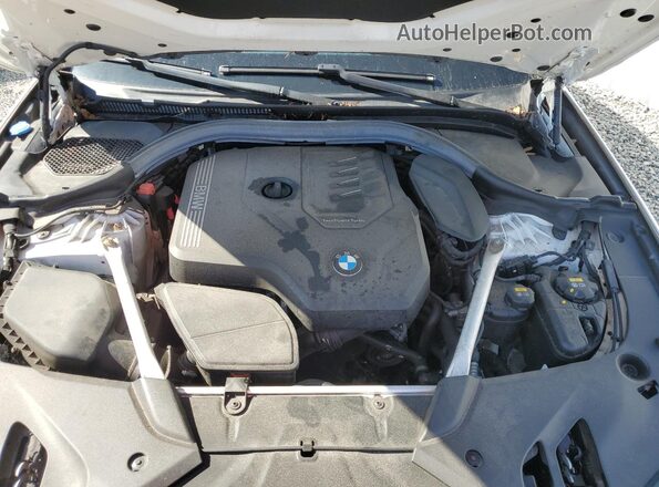 WBAJR7C01LWW60819 2020 BMW 5 SERIES White უკანა სალონის ხედი