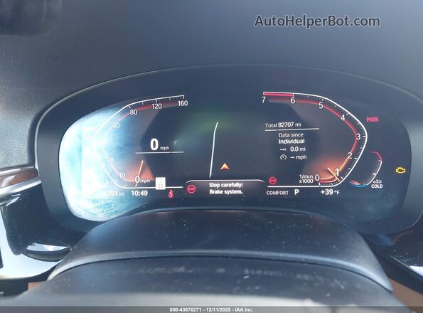 WBAJR7C0XLWW80955 2020 BMW 5 SERIES Black Հետևի նստատեղերի տեսք