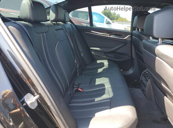 WBAJS3C04LCE49471 2020 BMW 5 SERIES Black Rear seats view