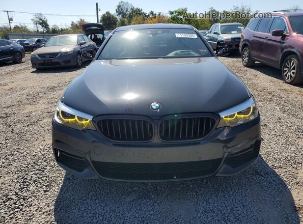 WBAJS3C04LCE49471 2020 BMW 5 SERIES Black Front view