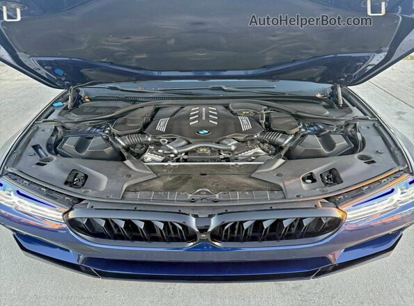 WBAJS7C00LBN96137 2020 BMW M5 Blue წინა სალონის ხედი