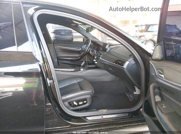 WBAJS7C02LBN96639 2020 BMW 5 SERIES Black Front interior view