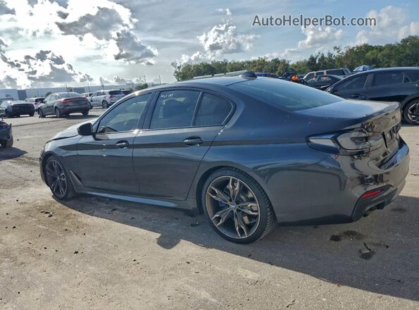 WBAJS7C03LCE13617 2020 BMW M5 Gray Trasero izquierdo