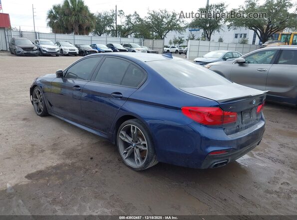 WBAJS7C06LCD00373 2020 BMW 5 SERIES Blue უკანა მარცხენა