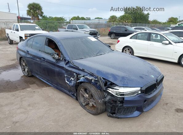 WBAJS7C06LCD00373 2020 BMW 5 SERIES Blue წინა ხედი