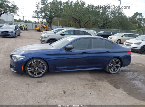 WBAJS7C06LCD00373 2020 BMW 5 SERIES Blue სალონის 360-გრადუსიანი ხედი