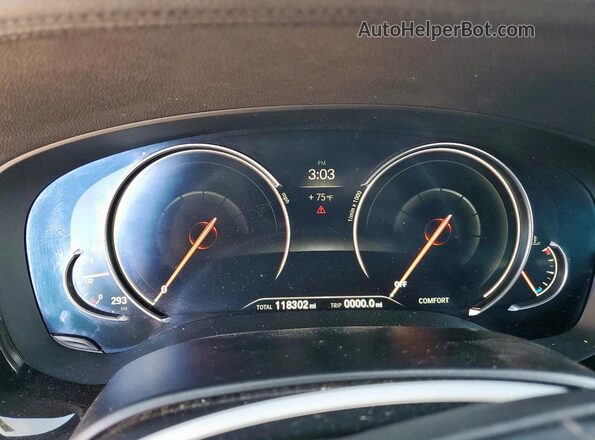 WBAJV6C53JBJ99760 2018 BMW 6 SERIES Black Սարքավորումների վահանակի տեսք
