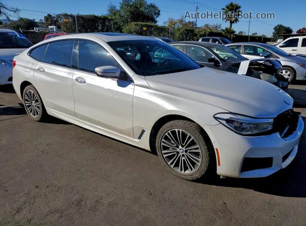 WBAJV6C55JBK07664 2018 BMW 6 SERIES White Przód prawy