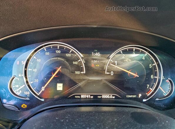 WBAJV6C55JBK07664 2018 BMW 6 SERIES White Widok zestawu wskaźników