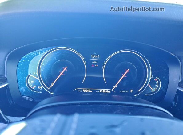 WBAJV6C5XJBJ99366 2018 BMW 6 SERIES Black Instrument cluster view