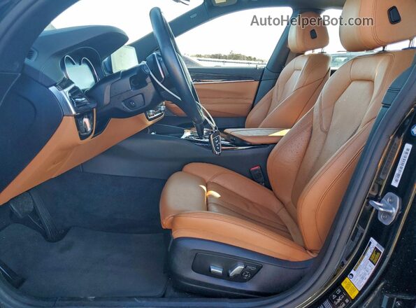 WBAJV6C5XJBJ99366 2018 BMW 6 SERIES Black Front interior view