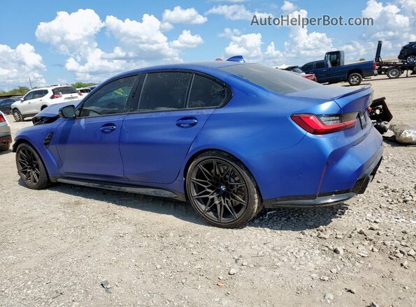 WBS33AY02NFL95083 2022 BMW M3 Синий Задняя левая четверть