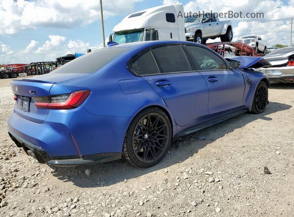 WBS33AY02NFL95083 2022 BMW M3 Синий Задняя правая четверть