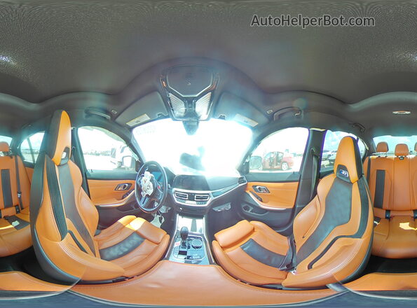 WBS33AY02NFL95083 2022 BMW M3 Синий Панорамный вид салона 360°