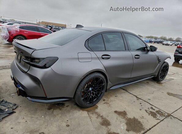 WBS33AY06MFL12818 2021 BMW M3 Gray Rear right
