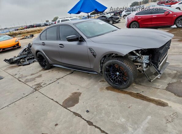 WBS33AY06MFL12818 2021 BMW M3 Gray Front right