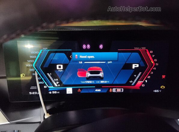 WBS33BA07RCP38493 2024 BMW M4 Gray Instrument cluster view