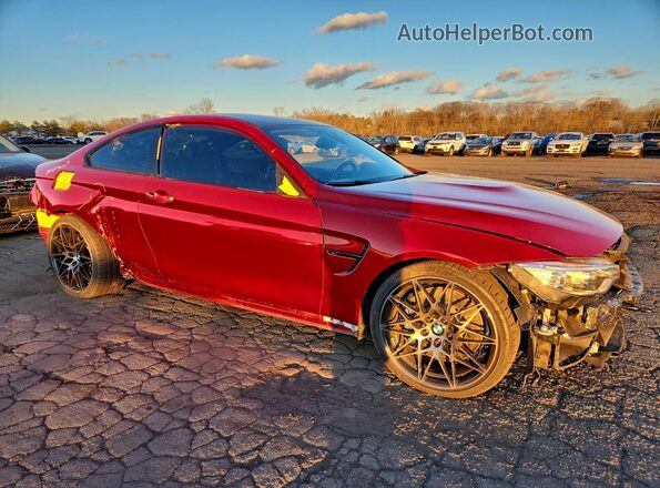 WBS3R9C33HA014437 2017 BMW M4 Оранжевый Передняя правая четверть
